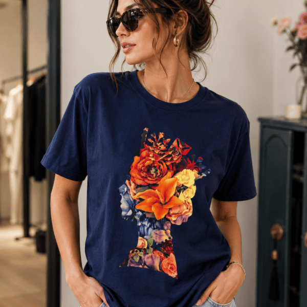 T-SHIRT QUEEN NAVY BLUE UNISEX Q T-SHIRTS