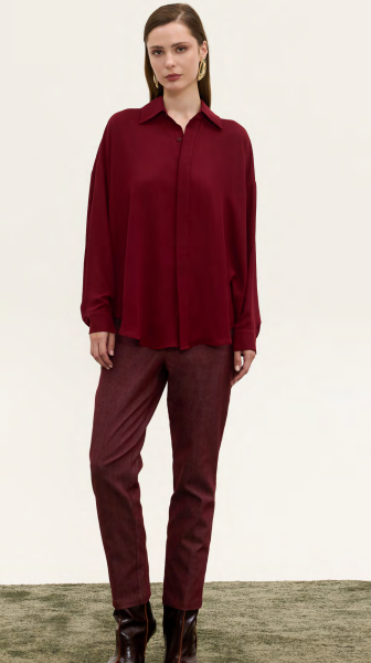 CREPE CHERRY SHIRT INNOCENT THE BRAND