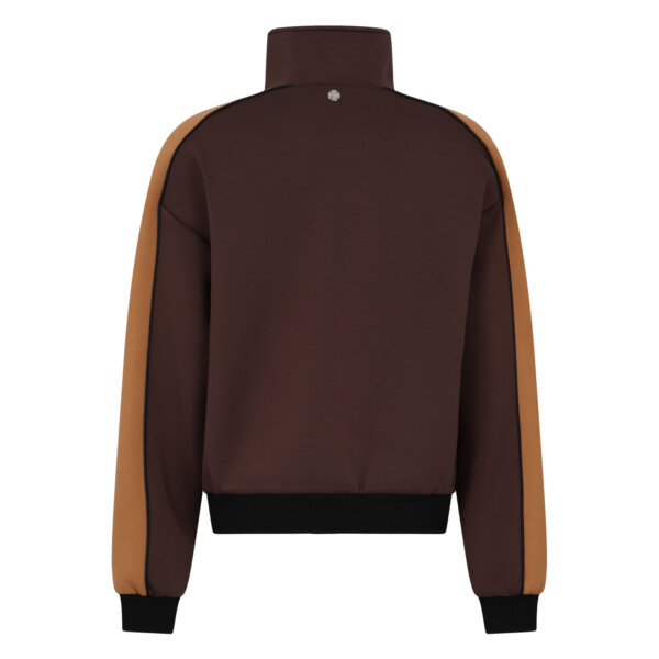 SWEATSHIRT ZIP ARAPI COFFEE CHOCO/NUDE CORK/BLACK SILVIAN HEACH