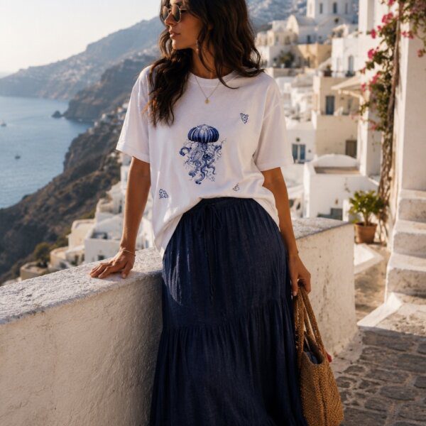 MEDUSA WHITE UNISEX Q T-SHIRTS