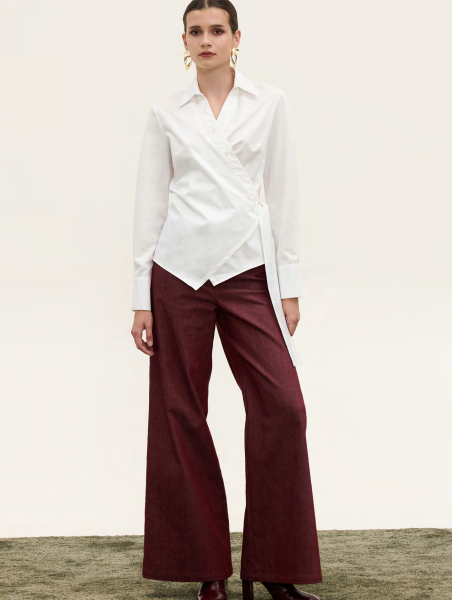 WRAP SHIRT WHITE INNOCENT