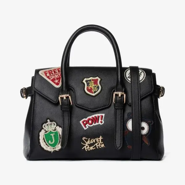 Luisita Small Patch Black 2 Secret Pon-Pon